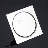 Shower Drain Quadrate High Glossy Thickened Prevents Odor Clogging Resistance Stainless Steel Floor Drain