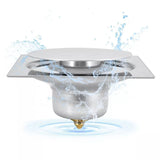 Shower Drain Quadrate High Glossy Thickened Prevents Odor Clogging Resistance Stainless Steel Floor Drain