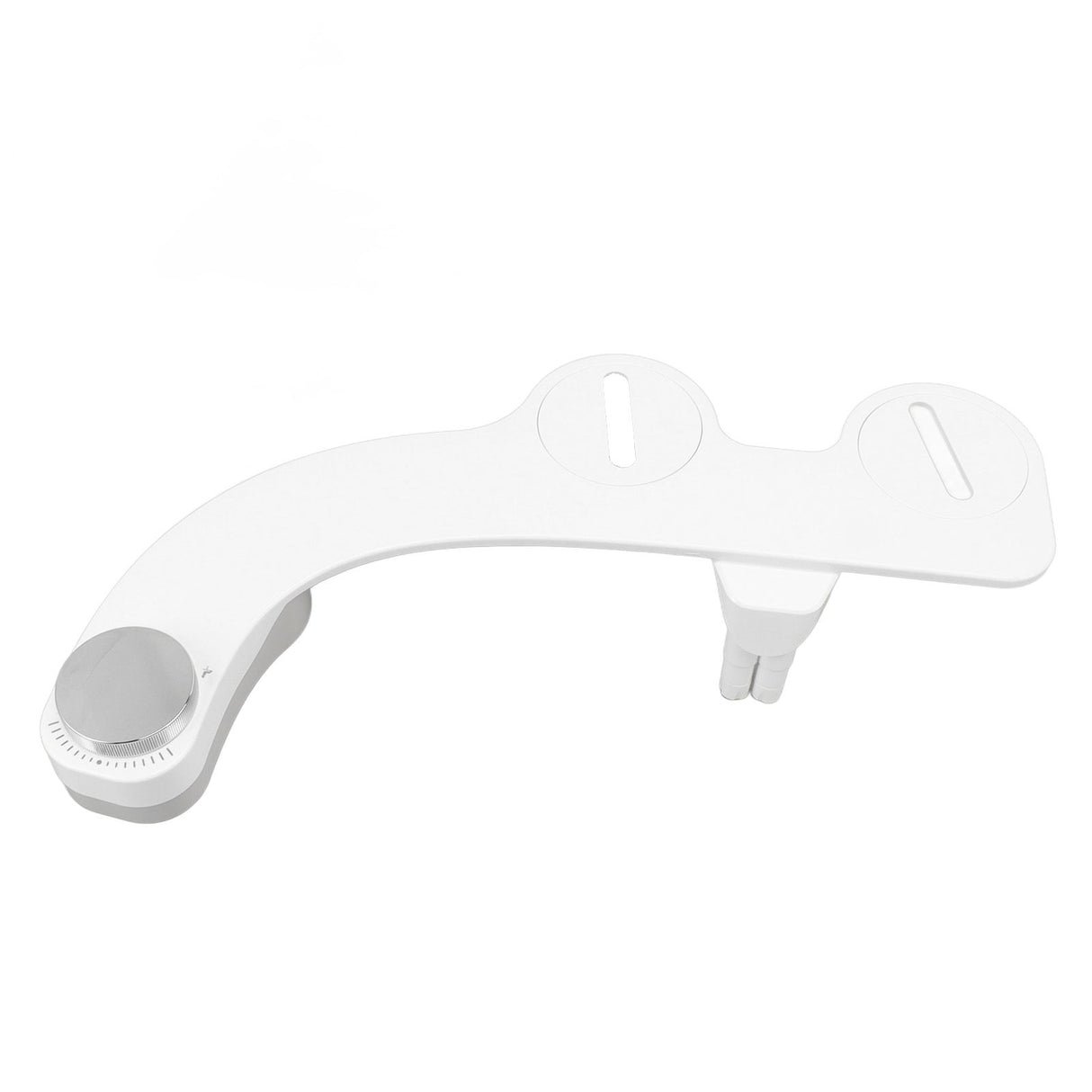 Bidet Attachment with Dual Nozzles Non Electric 7/8 Copper Tee Self Cleaning Water Bidet for Frontal and Rear Wash