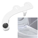 Bidet Attachment with Dual Nozzles Non Electric 7/8 Copper Tee Self Cleaning Water Bidet for Frontal and Rear Wash