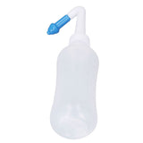 Nose Wash Cleaner 300ml Nasal Nose Wash Bottle for Household Adults Children Cleaning Blue Nose with Five Holes - Rear View