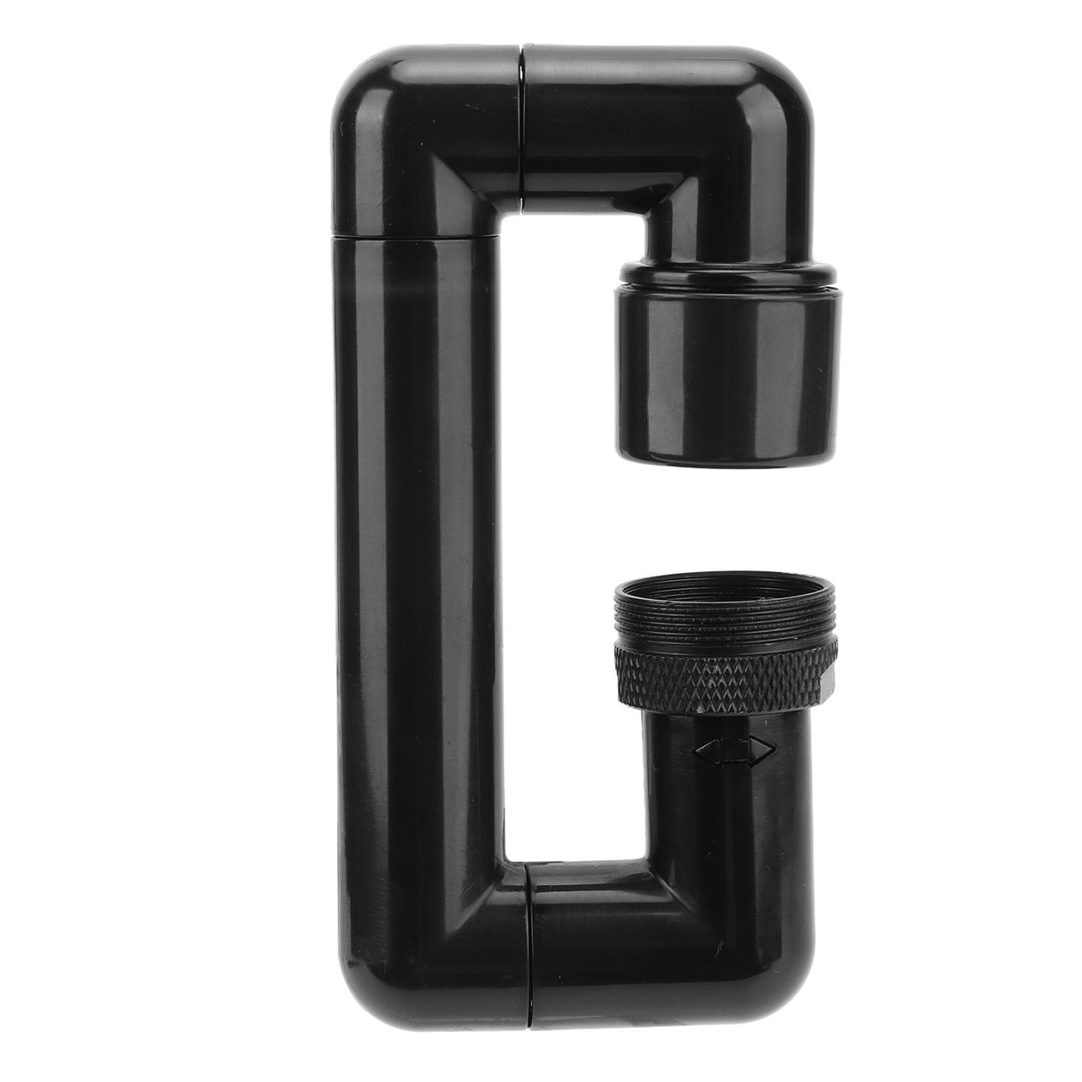 Rotating Telescopic Faucet Mechanical Swivel Arm Faucet for Kitchen Bathroom Sink Washbasin Black