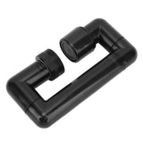 Rotating Telescopic Faucet Mechanical Swivel Arm Faucet for Kitchen Bathroom Sink Washbasin Black - Rear View