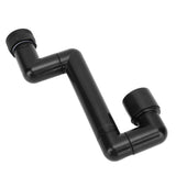 Rotating Telescopic Faucet Mechanical Swivel Arm Faucet for Kitchen Bathroom Sink Washbasin Black - Low Angle