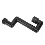 Rotating Telescopic Faucet Mechanical Swivel Arm Faucet for Kitchen Bathroom Sink Washbasin Black