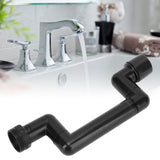 Rotating Telescopic Faucet Mechanical Swivel Arm Faucet for Kitchen Bathroom Sink Washbasin Black - Extra Image