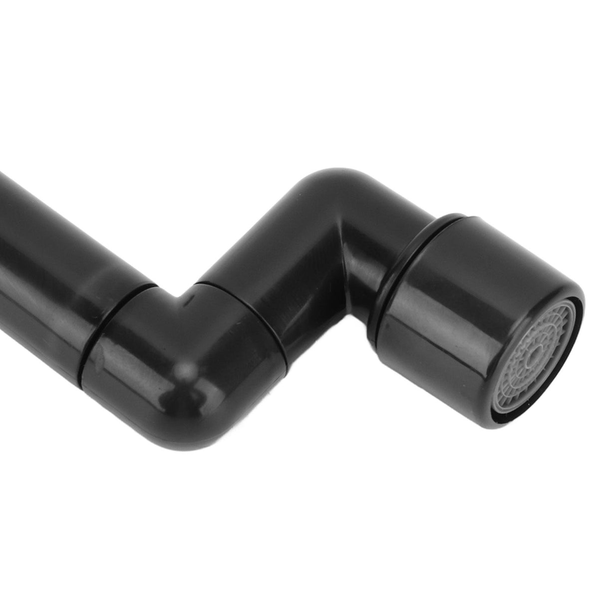 Rotating Telescopic Faucet Mechanical Swivel Arm Faucet for Kitchen Bathroom Sink Washbasin Black