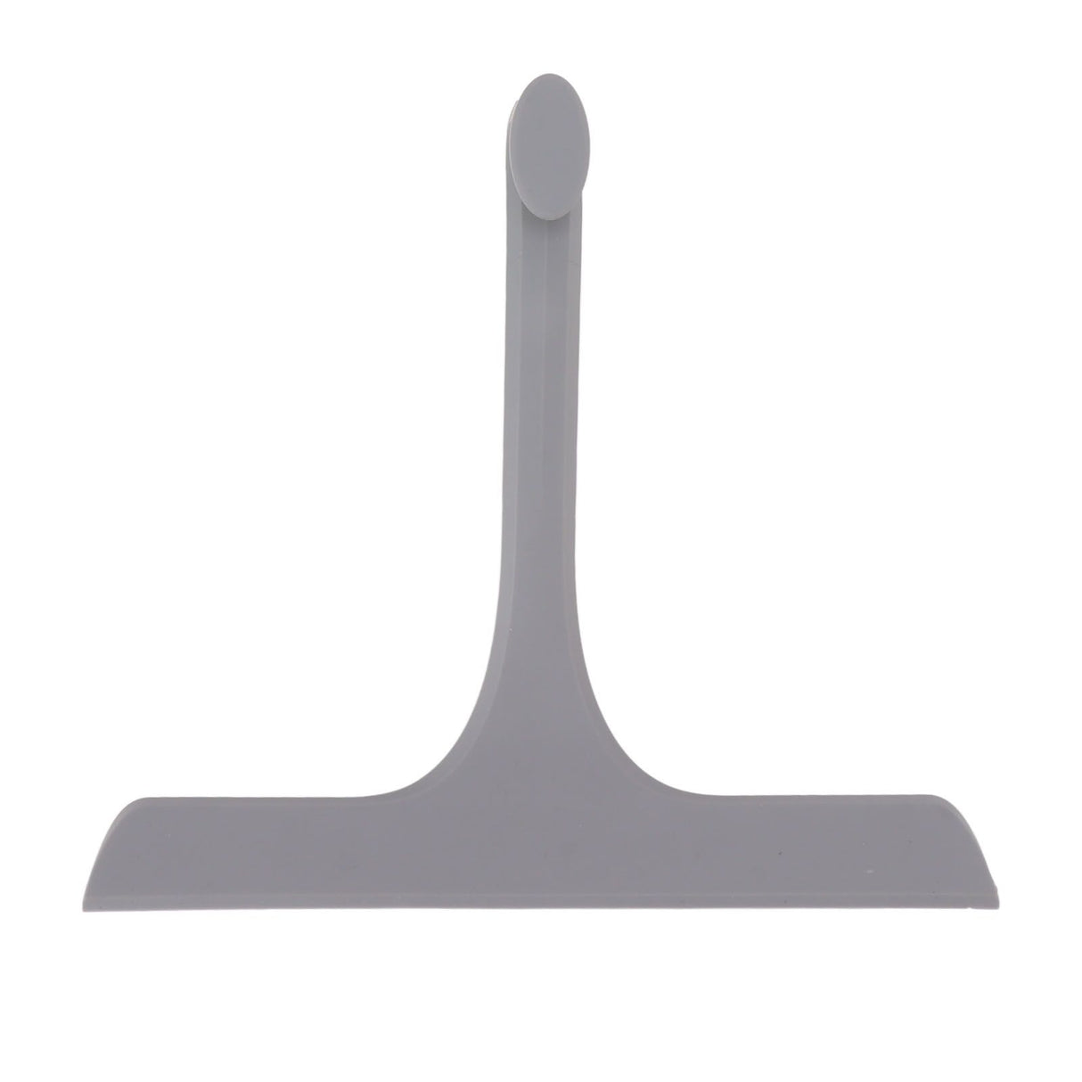 Glass Wiper with Non Slip Handle Silicone Window Cleaner Squeegee for Bathroom Windows Kitchen Mirror Grey