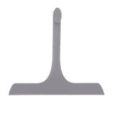 Glass Wiper with Non Slip Handle Silicone Window Cleaner Squeegee for Bathroom Windows Kitchen Mirror Grey