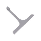 Glass Wiper with Non Slip Handle Silicone Window Cleaner Squeegee for Bathroom Windows Kitchen Mirror Grey
