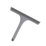 Glass Wiper with Non Slip Handle Silicone Window Cleaner Squeegee for Bathroom Windows Kitchen Mirror Grey