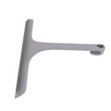 Glass Wiper with Non Slip Handle Silicone Window Cleaner Squeegee for Bathroom Windows Kitchen Mirror Grey