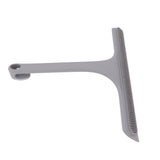 Glass Wiper with Non Slip Handle Silicone Window Cleaner Squeegee for Bathroom Windows Kitchen Mirror Grey