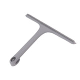 Glass Wiper with Non Slip Handle Silicone Window Cleaner Squeegee for Bathroom Windows Kitchen Mirror Grey