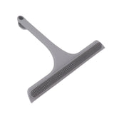 Glass Wiper with Non Slip Handle Silicone Window Cleaner Squeegee for Bathroom Windows Kitchen Mirror Grey