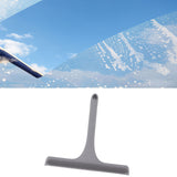Glass Wiper with Non Slip Handle Silicone Window Cleaner Squeegee for Bathroom Windows Kitchen Mirror Grey - Extra Image