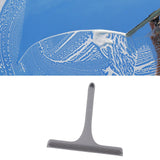 Glass Wiper with Non Slip Handle Silicone Window Cleaner Squeegee for Bathroom Windows Kitchen Mirror Grey - Extra Image