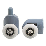 10pcs Shower Door Rollers Quiet Replacement Top Bottom Glass Door Pulleys for Bathroom Massage Room
