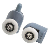10pcs Shower Door Rollers Quiet Replacement Top Bottom Glass Door Pulleys for Bathroom Massage Room