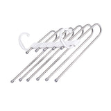 White Foldable Pants Rack Hanger Multifunctional Multi Layer Pants Folding Trouser Hanging Rack