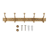 Rail Wall Hook Behind Door Mounted for Coat Hat Clothes Hanging Vintage Space Aluminum Hardware