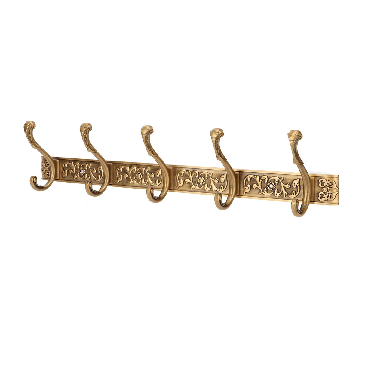 Rail Wall Hook Behind Door Mounted for Coat Hat Clothes Hanging Vintage Space Aluminum Hardware