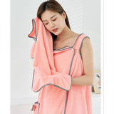 5Pcs Bath Towel Wrap Set Hair Drying Cap Headband Princess Hat Strong Water Absorption Wearable Bath Dress