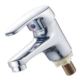 Single Cold Faucet Explosion Proof Corrosion Resistant Soft Watering Bathroom Water Tap Replacement - Side View