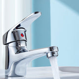 Single Cold Faucet Explosion Proof Corrosion Resistant Soft Watering Bathroom Water Tap Replacement - Rear View