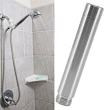 Shower Extension Tube Stainless Steel Handheld Shower Head Extender for Bathroom 4in - Extra Image