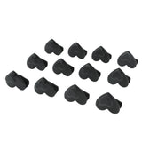 12pcs Clothes Hanger Connector Hooks Hanger Connecting Hooks Multifunctional Wardrobe Drying Hanger Black - Close-Up Angle