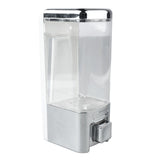 Soap Dispenser ABS Plastic Wall Mount Single Head Bathroom Kitchen Sink Accessories 480ml - Side View