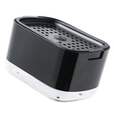 Soap Dispenser with Sponge Holder PP PET Press Type Soap Box for Cloth Dish Kitchen Cleaning Black - Top-Down View