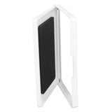 Shower Phone Holder Waterproof Rotatable Anti Fog Hands Free Easy Mounting Bathroom Tablet Case for Bathing Washroom White