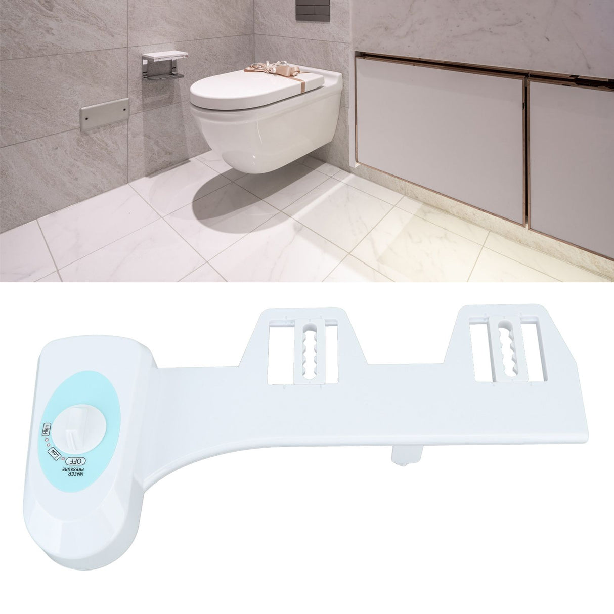 Bidet Toilet Attachment Smart Gentle Toilet Self Cleaning Sprayer for Men Women Children Elderly 1/2