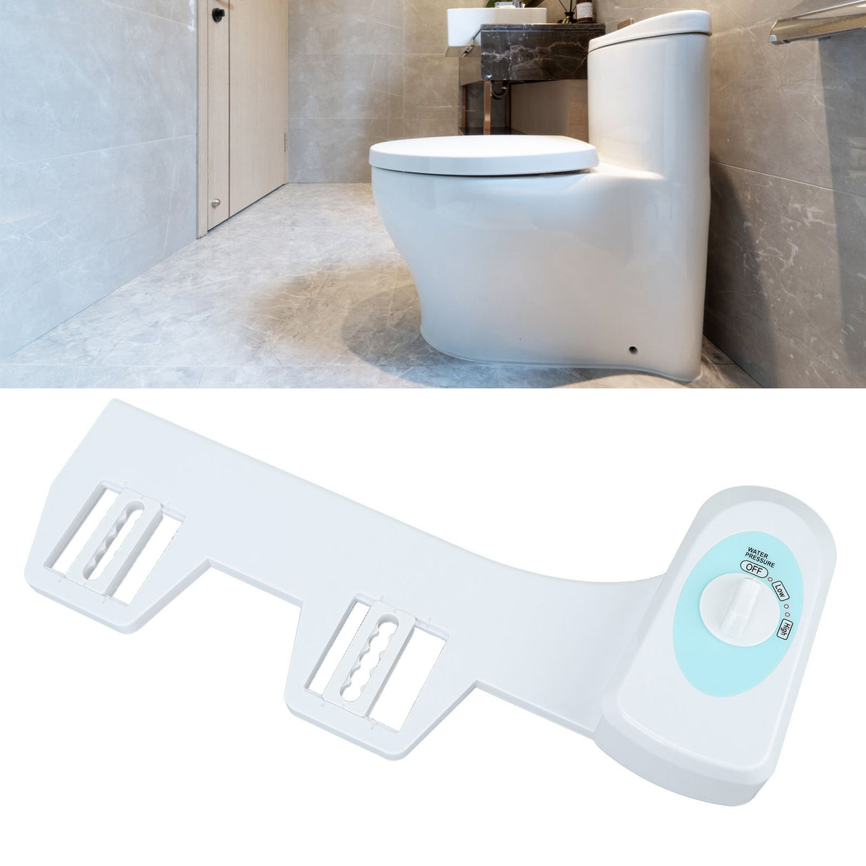 Bidet Toilet Attachment Smart Gentle Toilet Self Cleaning Sprayer for Men Women Children Elderly 1/2