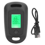 Alcohol Detector USB Rechargeable High Accuracy Portable Breath Alcohol Tester with LCD Screen Black