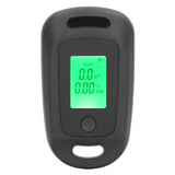 Alcohol Detector USB Rechargeable High Accuracy Portable Breath Alcohol Tester with LCD Screen Black - Front View