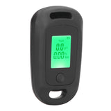 Alcohol Detector USB Rechargeable High Accuracy Portable Breath Alcohol Tester with LCD Screen Black - Side View