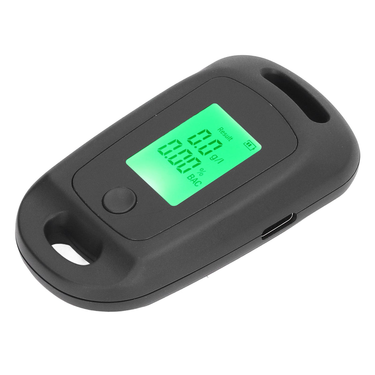 Alcohol Detector USB Rechargeable High Accuracy Portable Breath Alcohol Tester with LCD Screen Black