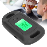 Alcohol Detector USB Rechargeable High Accuracy Portable Breath Alcohol Tester with LCD Screen Black
