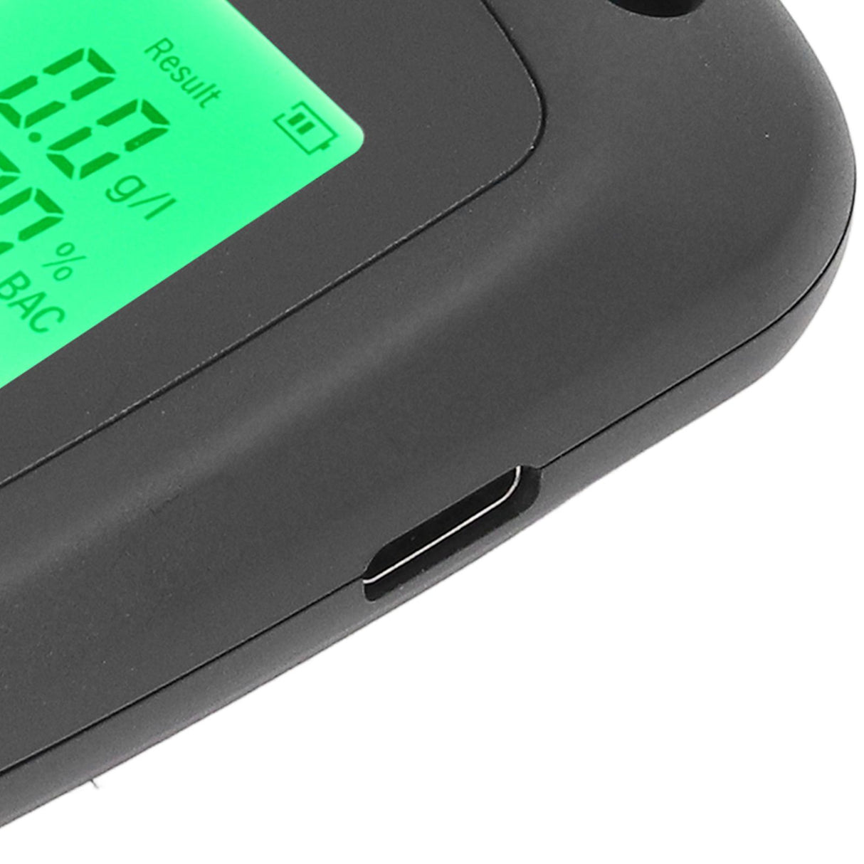 Alcohol Detector USB Rechargeable High Accuracy Portable Breath Alcohol Tester with LCD Screen Black