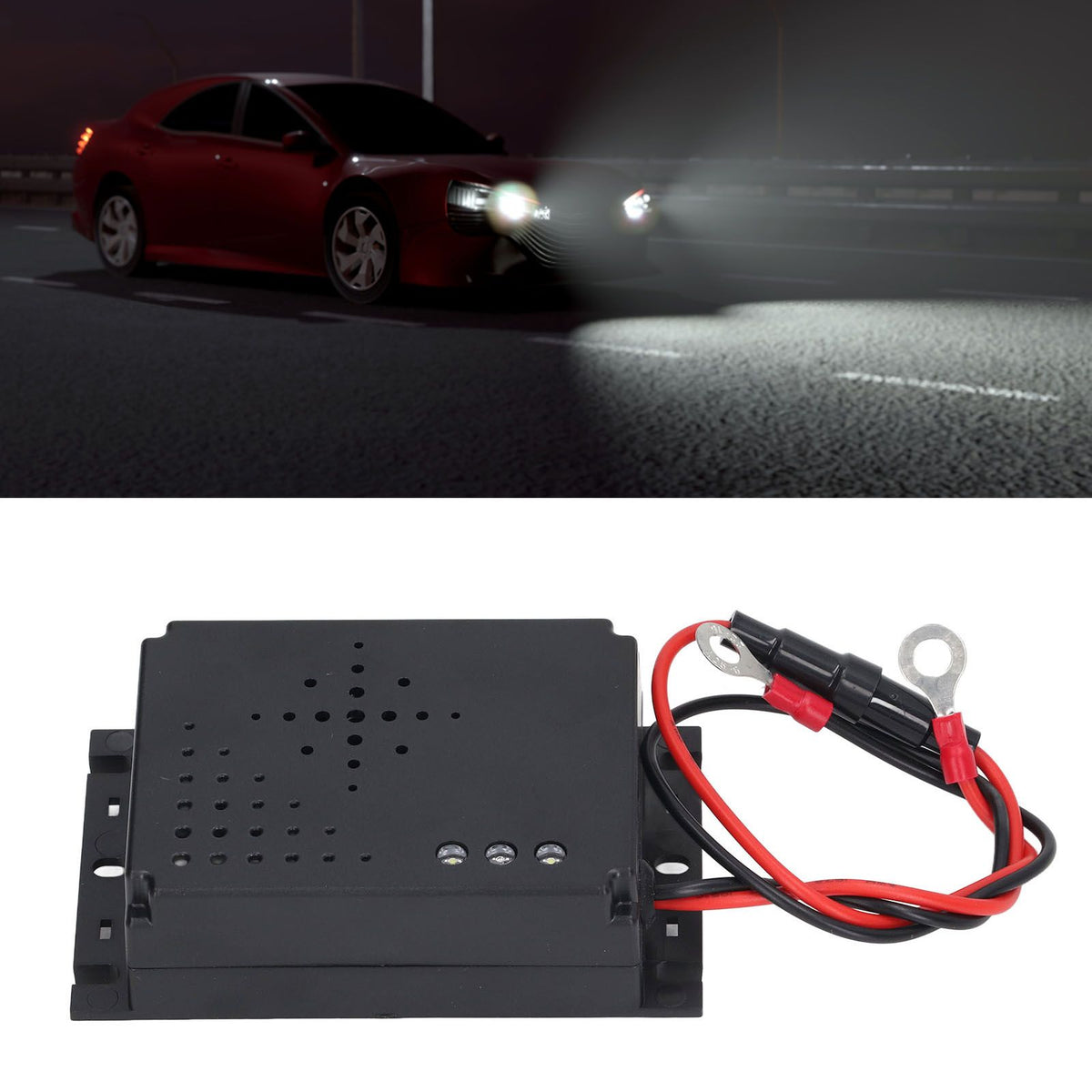 Car Mouse Repeller Ultrasonic Strong Strobe Light Car Electronic Mice Repellent for Engine Compartment