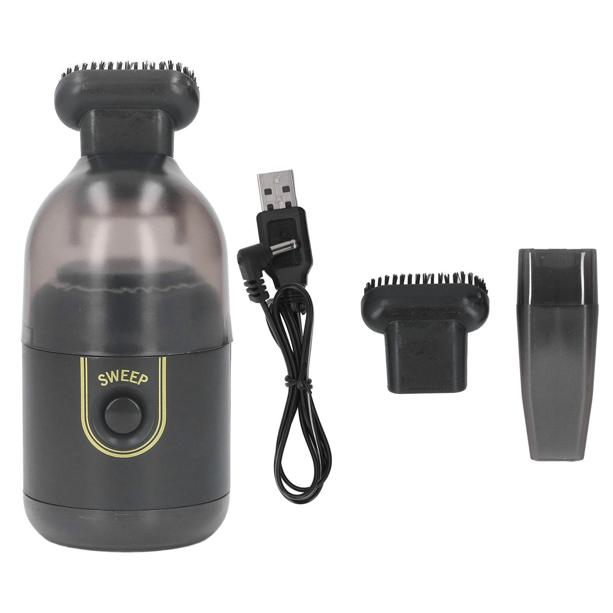 Handheld Vacuum Cleaner USB Rechargeable Portable Mini Cordless Handheld Vacuum for Home Car Desk Black