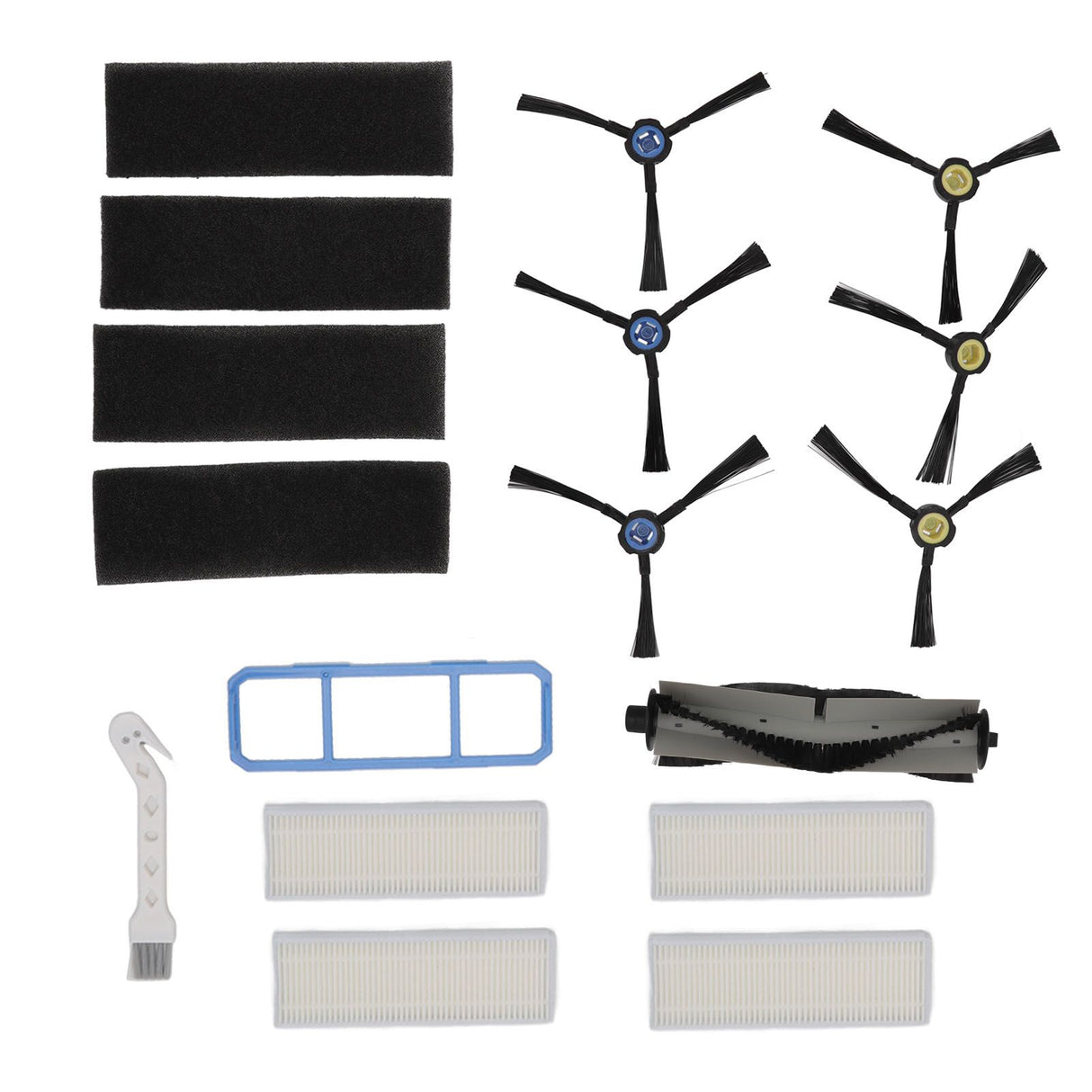 Sweeping Robot Brush Kit Main Roller Brush Filters Side Brushes Pre Filter Long Brush for ILife A7 A9S