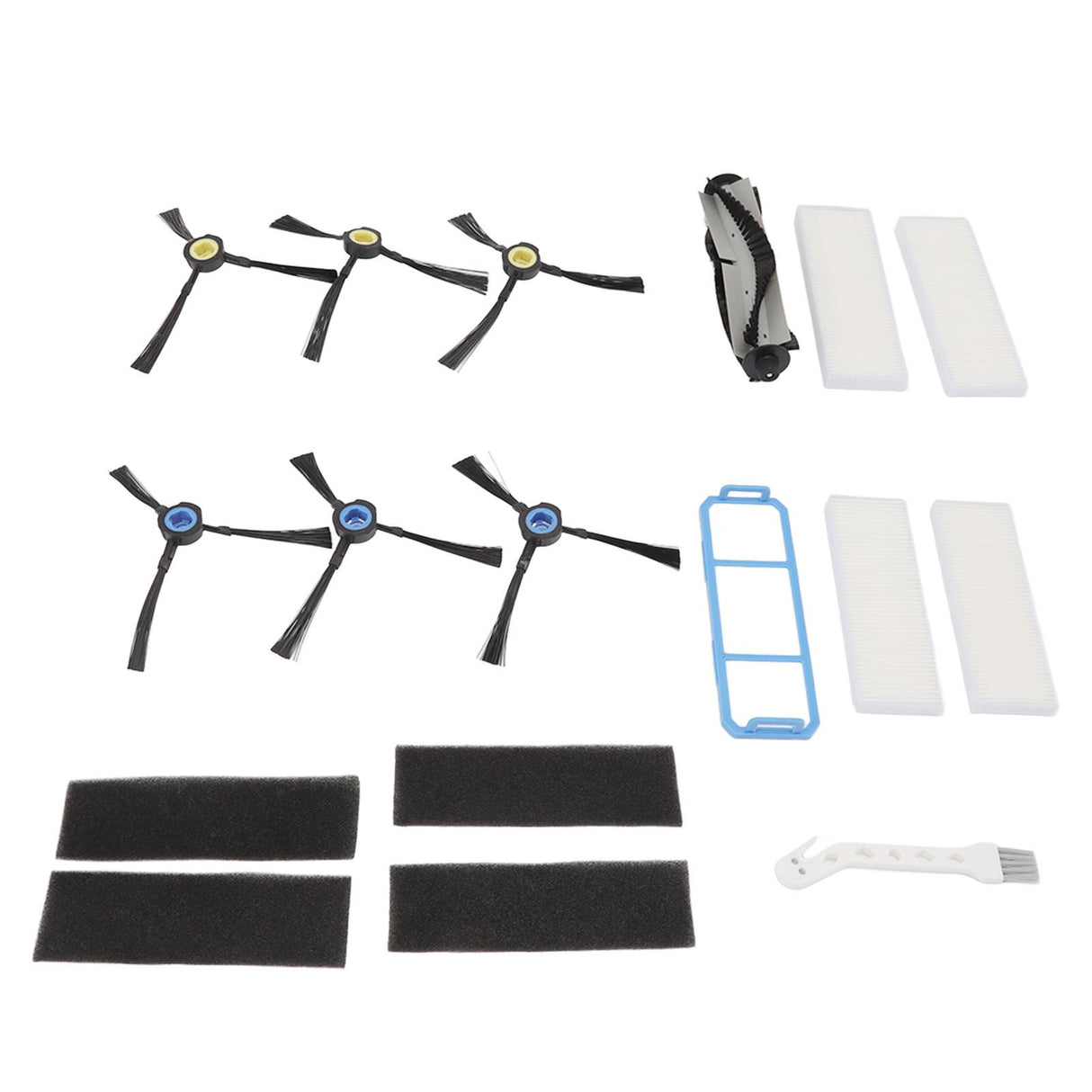 Sweeping Robot Brush Kit Main Roller Brush Filters Side Brushes Pre Filter Long Brush for ILife A7 A9S