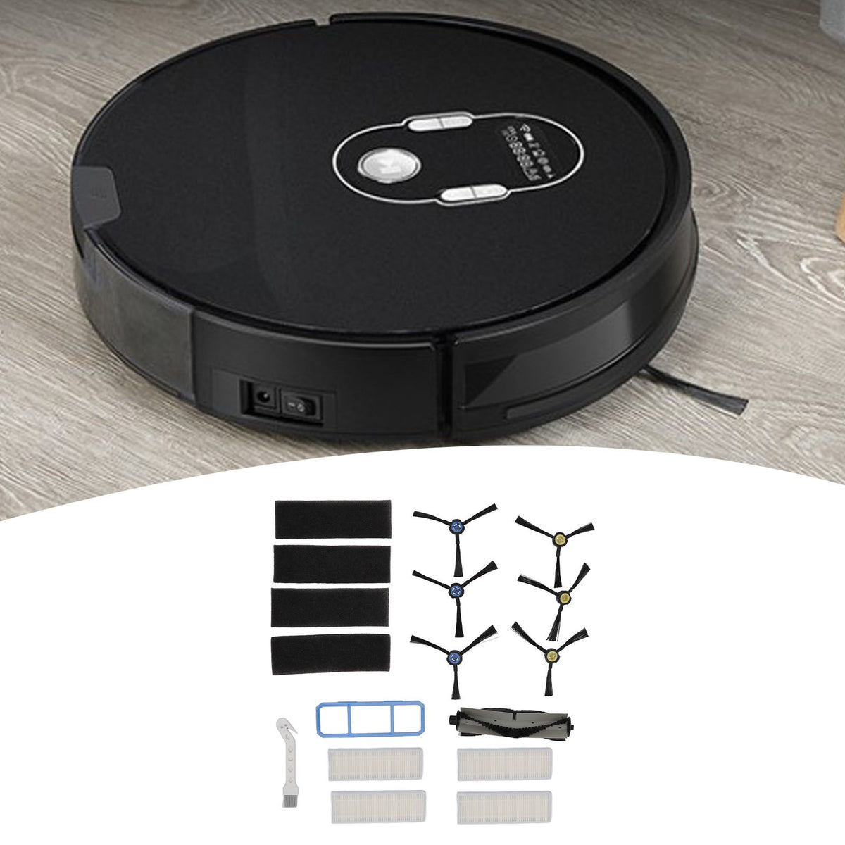 Sweeping Robot Brush Kit Main Roller Brush Filters Side Brushes Pre Filter Long Brush for ILife A7 A9S