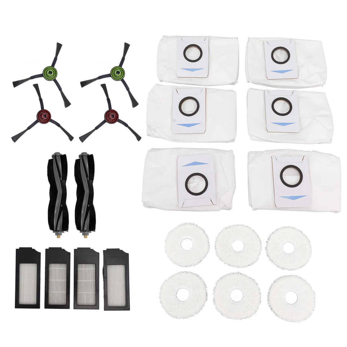 Vacuum Cleaner Brushes Sweeping Cloth Dust Bag Filter Screen Set Sweeping Machine Spare Parts