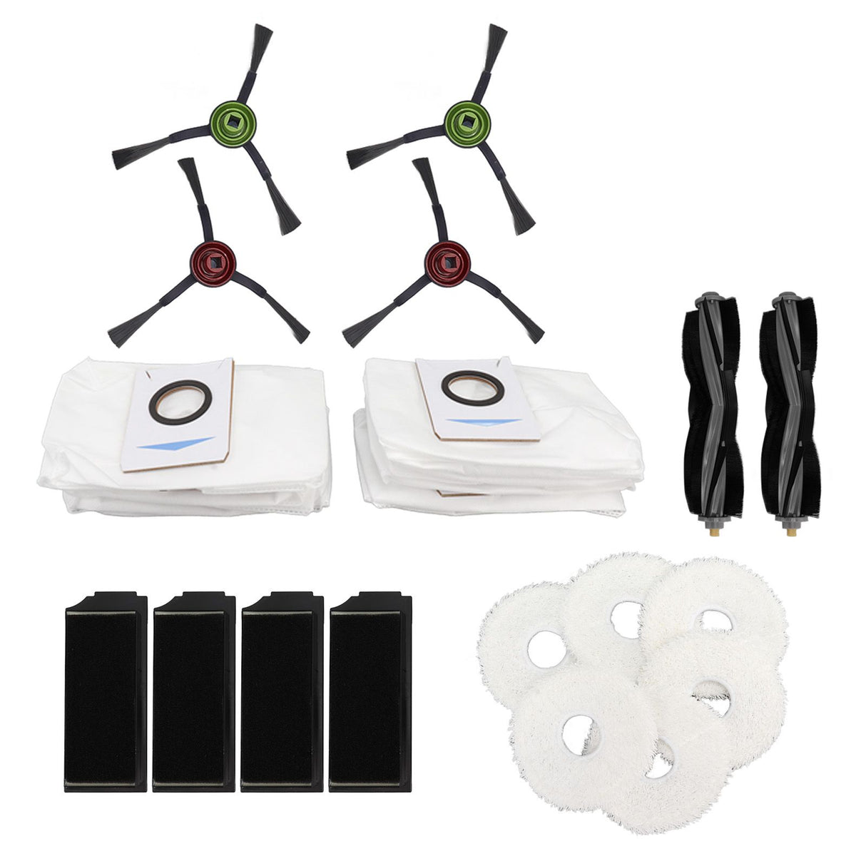 Vacuum Cleaner Brushes Sweeping Cloth Dust Bag Filter Screen Set Sweeping Machine Spare Parts