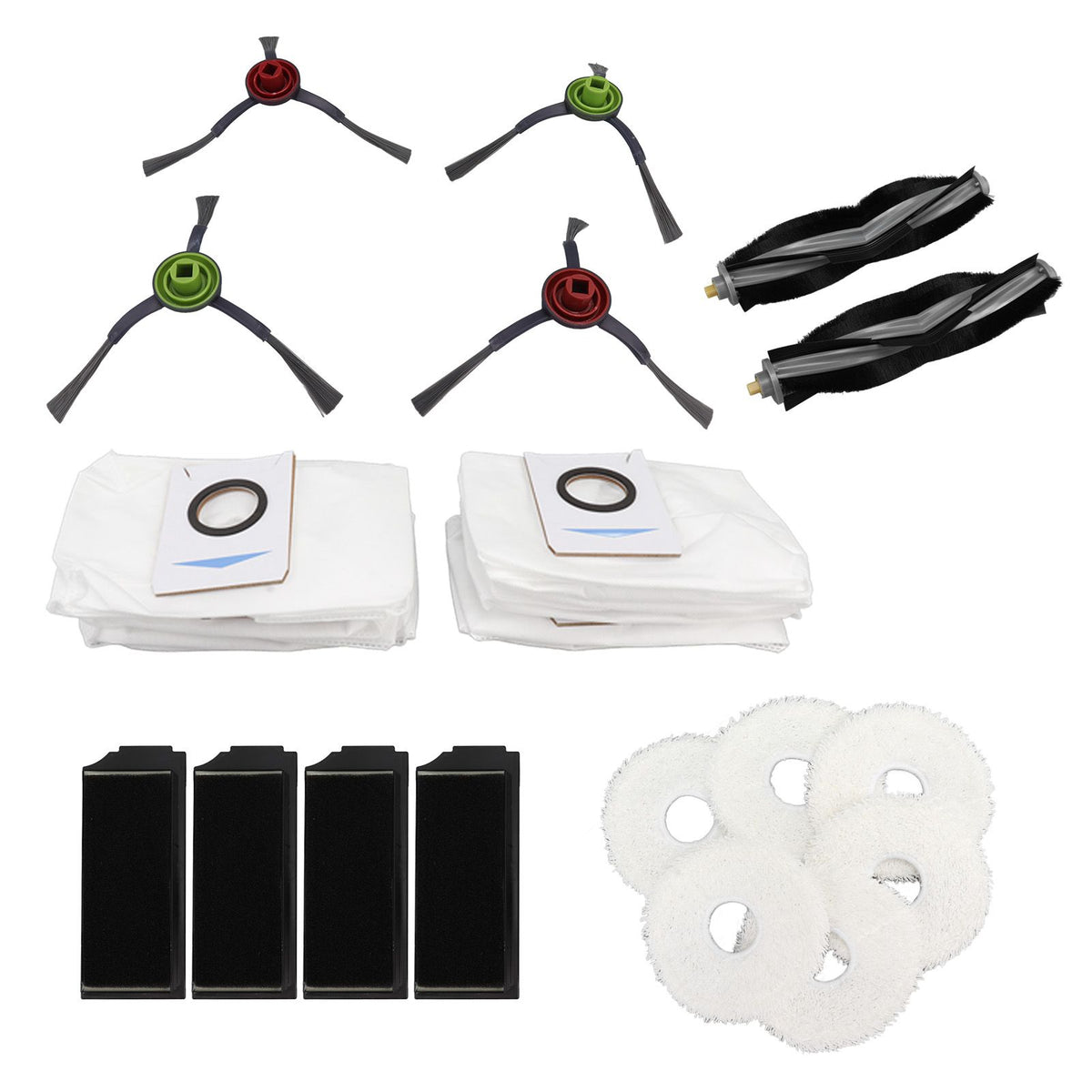 Vacuum Cleaner Brushes Sweeping Cloth Dust Bag Filter Screen Set Sweeping Machine Spare Parts